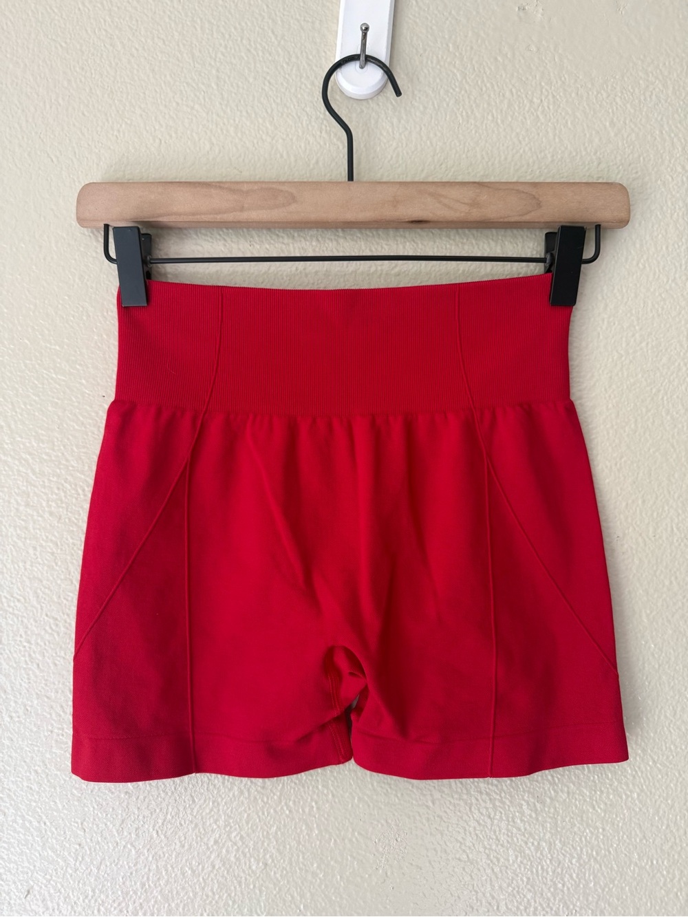 ❇️Musera High-Waist Red Ribbed Waist Shorts 2 for $22❇️